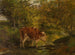 Cow in the ditch - Hippolyte Boulenger — artwork view