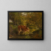 Cow in the ditch - Hippolyte Boulenger — framed artwork on a wall