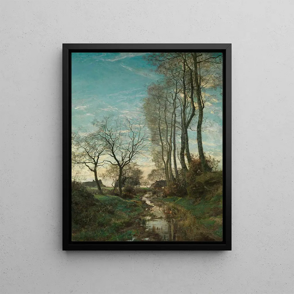 Vallée de Josaphat à Schaerbeek - Hippolyte Boulenger — framed artwork on a wall