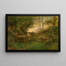 Sheep at the Edge of the Woods - Hippolyte Boulenger — framed artwork on a wall