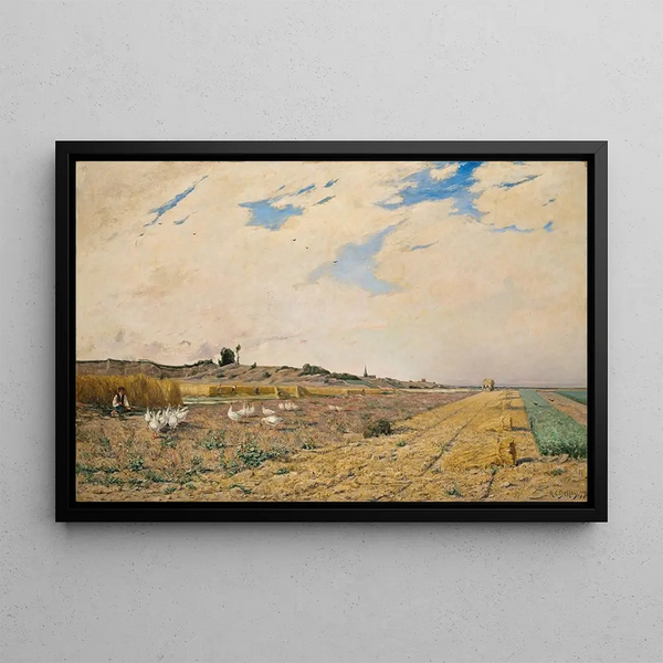 July - Hippolyte Camille Delpy — framed artwork on a wall