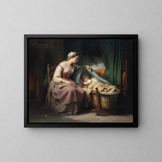 Sweet Dreams - Hippolyte Dominique Holfeld — framed artwork on a wall