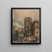 Scene on a canal - Hippolyte Jean Baptiste Garnerey — framed artwork on a wall