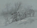 Workers gathering ice at the water's edge - Hippolyte Lalaisse — artwork view