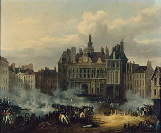 Assault on the Town Hall on July 28, 1830 - Hippolyte Lecomte — artwork view