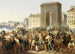 the Battle of the Porte Saint-Denis, July 28, 1830 - Hippolyte Lecomte — artwork view
