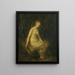 Woman in Bath - Hippolyte Michaud — framed artwork on a wall