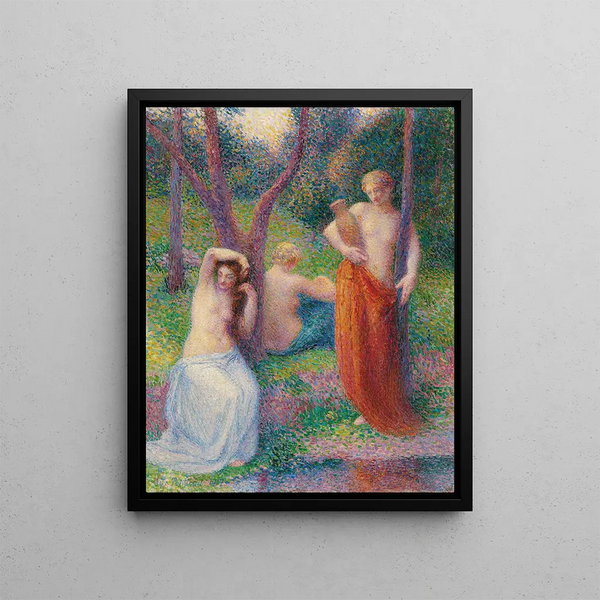 After the Bath - Hippolyte Petitjean — framed artwork on a wall