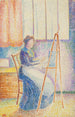 La femme de l'artiste à son chevalet - Hippolyte Petitjean — artwork view