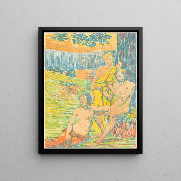 Pan IV Arcadie - Hippolyte Petitjean — framed artwork on a wall