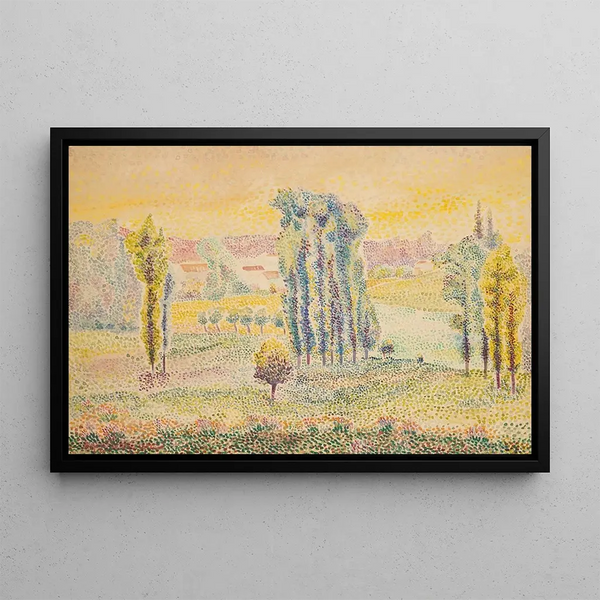 Landscape Painting - Hippolyte Petitjean — framed artwork on a wall
