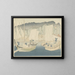 Bateaux dans le port de Shiogama - Hirafuku Hyakusui — framed artwork on a wall