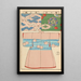 Moyo bijutsu benran Pl25 - Hironobu Asai — framed artwork on a wall