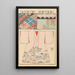 Moyo bijutsu benran Pl46 - Hironobu Asai — framed artwork on a wall