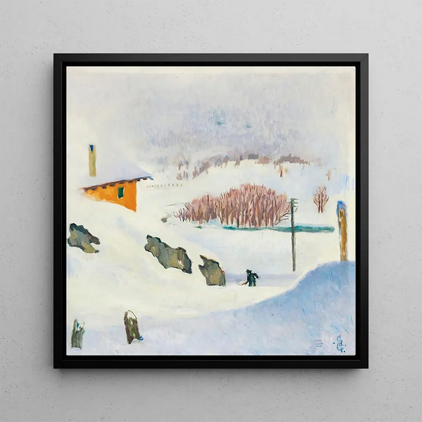 Winter Painting - Giovanni Giacometti — framed artwork on a wall