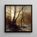 Winter Painting in Germany - Ludvig Munthe — framed artwork on a wall