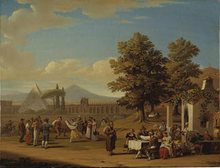 the Italian harvest festival at Monte Testaccio near Rome - Hjalmar Mörner — artwork view