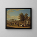 the Italian harvest festival at Monte Testaccio near Rome - Hjalmar Mörner — framed artwork on a wall