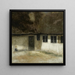 Hjørnet d'une ferme - Vilhelm Hammershøi — framed artwork on a wall