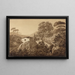 Italian landscape painting with a watermill - Hélène Boutourlin — framed artwork on a wall