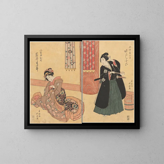 Les Amants - Hokushu — framed artwork on a wall