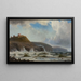 La côte au sud de Hammershus - Holger Drachmann — framed artwork on a wall