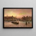 Parti de Nyhavn vu de la place commerciale groenlandaise après le coucher du soleil - Holger Lübbers — framed artwork on a wall