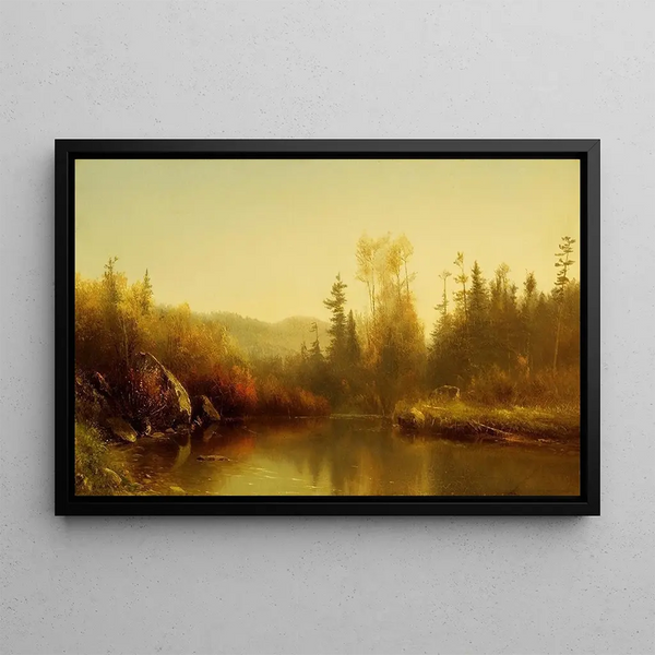 Autumn Painting - Homer Dodge Martin — framed artwork on a wall