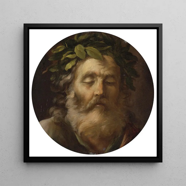 Homer Blind - Pier Francesco Mola — framed artwork on a wall