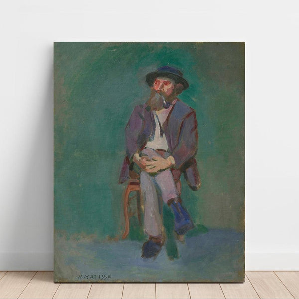 Reproduction of the painting of a Seated Man - Henri Matisse