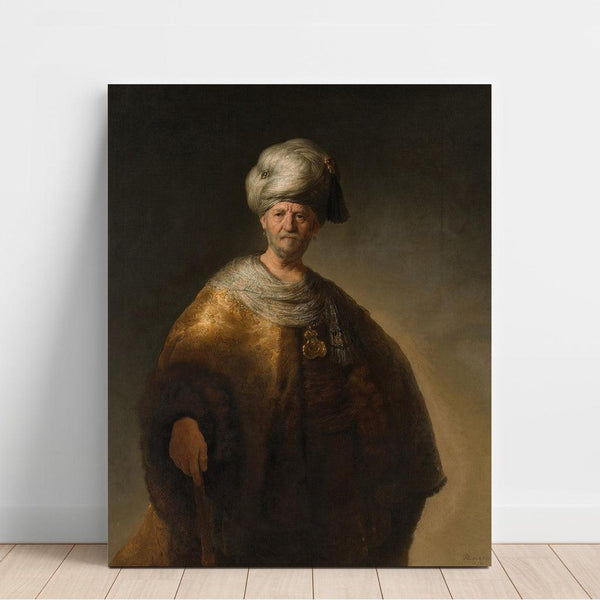 Reproduction of the painting of a man in oriental costume (The noble slave) - Rembrandt van Rijn
