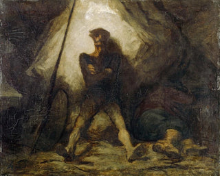 La veille de Don Quichotte - Honoré Daumier — artwork view