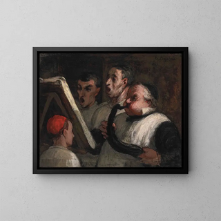 Le Lutrin - Honoré Daumier — framed artwork on a wall