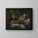 Les buveurs de bière - Honoré Daumier — framed artwork on a wall