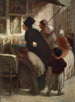 in front of the print merchant's shop - Honoré Daumier — artwork view