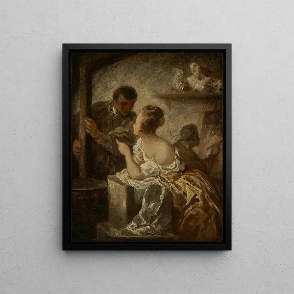 Le Studio - Honoré Daumier — framed artwork on a wall