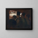 Public theatre painting - Honoré Daumier — framed artwork on a wall