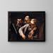 Trio d'amateurs - Honoré Daumier — framed artwork on a wall