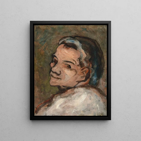 Head of Scapin - Honoré Daumier — framed artwork on a wall