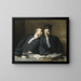 Two lawyers in conversation - Honoré Daumier — framed artwork on a wall