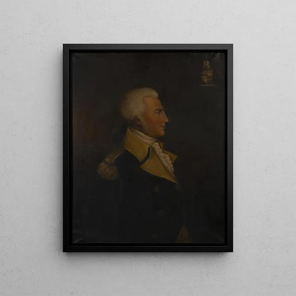 William Richardson Davie Painting of 1776 1756-1820 - Horace T. Carpenter — framed artwork on a wall