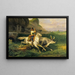 a Roman shepherd leading livestock - Horace Vernet — framed artwork on a wall