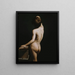 Academic study of a teenager seen from behind - Horace Vernet — framed artwork on a wall