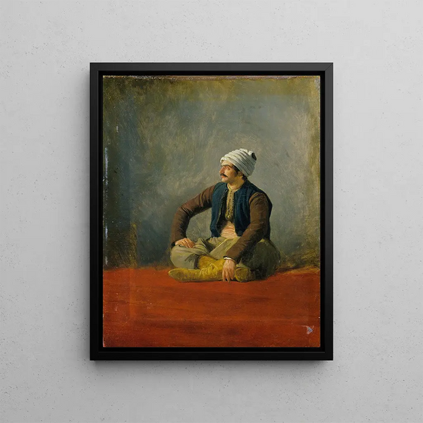 Un commerçant de l'Est - Horace Vernet — framed artwork on a wall
