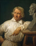 Bertel Thorvaldsen 1768-1844 painting with the bust of Horace Vernet - Horace Vernet — artwork view