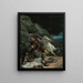 Combat between a Greek and a Turk - Horace Vernet — framed artwork on a wall