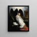 La Mort et la Jeune Fille - Horace Vernet — framed artwork on a wall