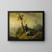 Hunting Ducks - Horace Vernet — framed artwork on a wall