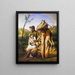 Juda and Tamar - Horace Vernet — framed artwork on a wall