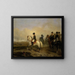 L'Empereur Napoléon Ier et son état-major à cheval - Horace Vernet — framed artwork on a wall